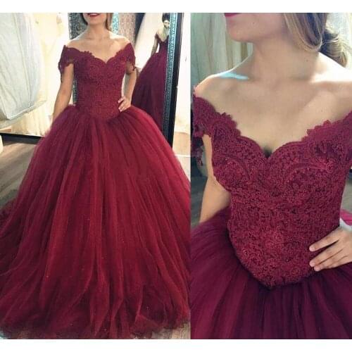 Off Shoulder Ball Gown Tulle Wedding Dress 2021 Vestido De Noiva Sweetheart Appliques Floor-Length Formal Bridal Gown Lace-up