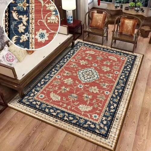 Nordic 3D Printed Retro Big Carpet Living Room Decorative Anti-Slip Rug Parlor Study Sofa Floor Large Rugs Home Washable Crapets
