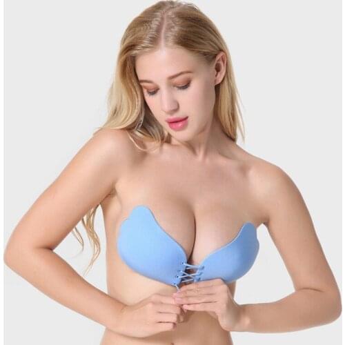 Sexy Women Invisible Bra Super Push Up Strapless Stealth Self-Adhesive Backless Breast Enhancer Wedding Lady Nipple Cover ABCD