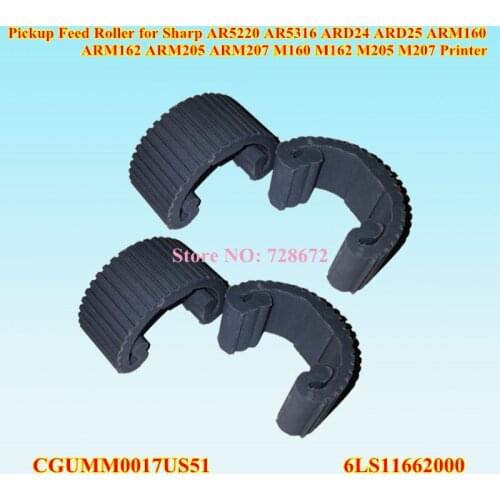 CGUMM0017US51 6LS11662000 Pickup Feed Roller for Sharp AR5220 AR5316 ARD24 ARD25 ARM160 ARM162 ARM205 ARM207 M160 M162 M205 M207