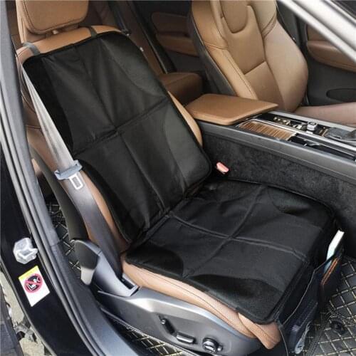 Car Seat Cover Protection Seat Cushion Non-slip Child Safety Seat Cushion Pet Front Seat Protective Pad With 2 Mesh Pocket