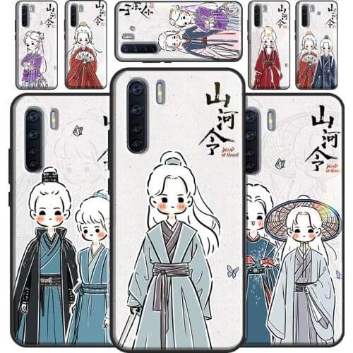 WORD OF HONOR Shan He Ling cartoon Case For OPPO Reno2 Z Find X3 Pro A3S A5S A15 A52 A72 A83 A91 A93 A5 A9 A31 A53 2020 Cover