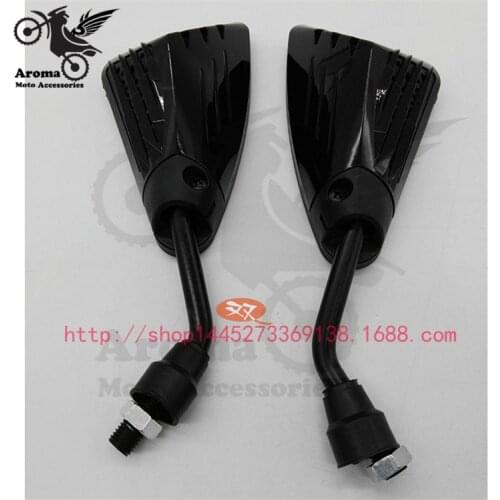 Black motorcycle side mirrors motorbike motocross rearview mirror ATV Off-road moto dirt pit bike scooter Accessories universal