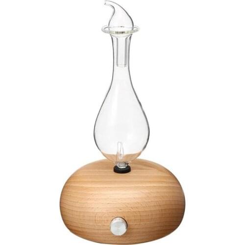 Wooden Glass Aromatherapy Pure Essential Oils Diffuser Air Nebulizer Humidifier Household Humidifier Air Conditioning Appliance