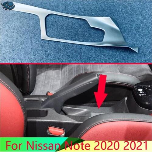 For Nissan Note 2020 2021 Car Accessories ABS Chrome Gear Shift Panel Center Console Cover Trim Frame