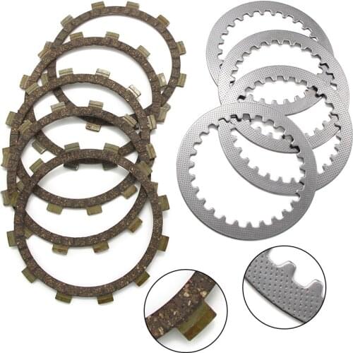 Steel Plate Disc Clutch Friction Plates For Yamaha XT250 1EU SRX250 SR250 Special XT250T XT250 XT250LC XT250L OEM:3J2-16324-00