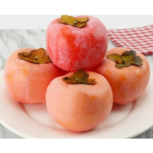 Artificial Fruit Simulated Persimmon Fake Fruit Foam Fruit Prop Teaching Prop