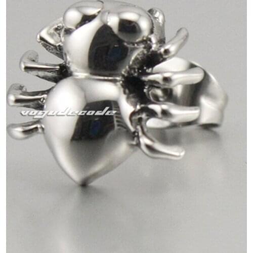 Cool 316L Stainless Steel Spider Stud earrings J019(1 Piece)