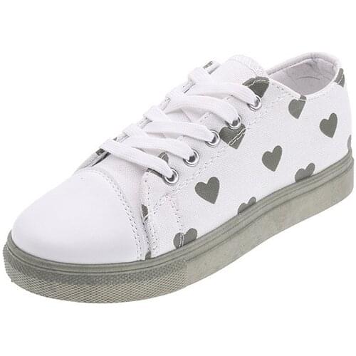 Chinese classic new lace love color matching casual single shoes student low-top canvas shoes women breathable flat heel womens