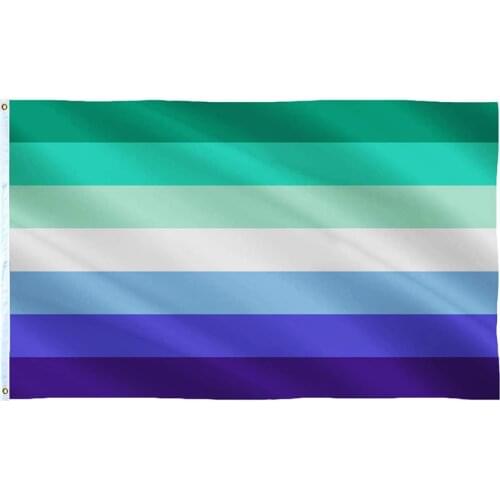 LGBT Gay Bisexua Flag Blue Men Transgender Pride Dezeen Gender Fluid Way Decoration Party More Equality High Quality Durable