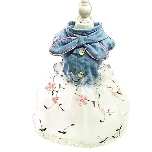 PipiFren Small Dogs Clothes Dresses Tutu For Pets Dress Summer Cat skirt Chihuahua Puppy Wedding Dress Clothes robe chien
