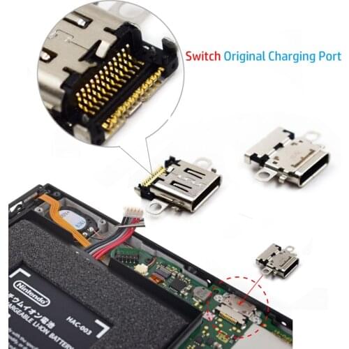 Nintend Switch Original New Charging Port Power Charger Type-C Connector Socket Replacement for Nintendo Switch
