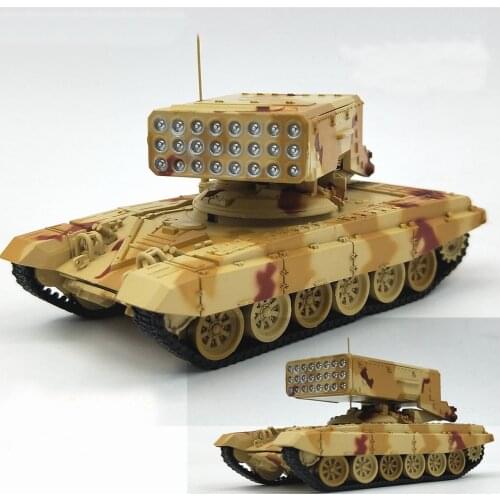Rare Special Offer 1:72 Russian Ground Forces TOS-1 Rocket gun tank model Alloy Collection Model