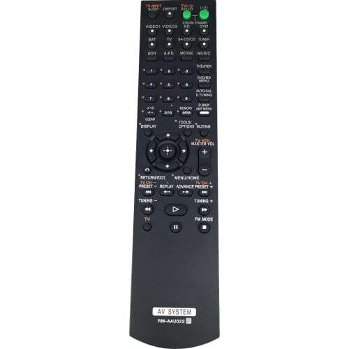 New Replacement Remote Control RM-AAU022 For SONY Audio/Video Receiver AV System HTSF2300 HTSF2300M HTSS2300 HTCT100 SAWCT100