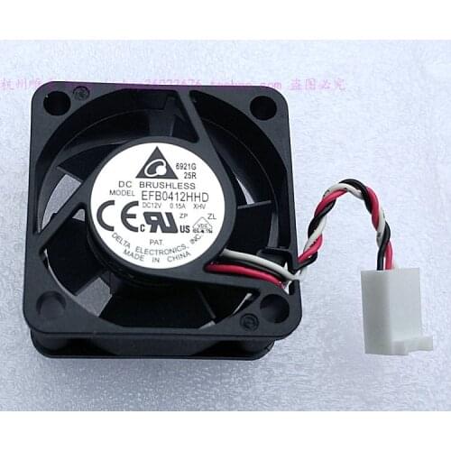 Brand new DELTA 4020 4CM EFB0412HHD XHV 3PIN 12V 0.15A cooling fan