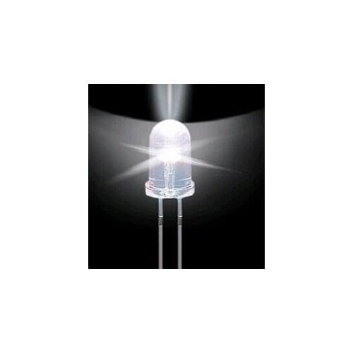 500Pcs/pack 5mm LED Light White Ultra-Bright 15000MCD Lamp Diodes