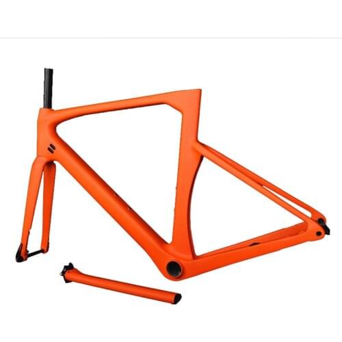 T1000 Road Bike Carbon Frame Disc Brake Thru Axle 142mm Aero Racing Bicycle Frames max 700x28C