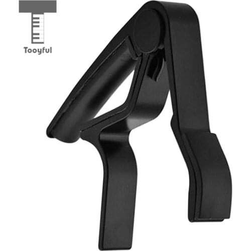 Tooyful Acoustic Electric Guitar Capo Single-handed Tune Clamp Key Trigger for Guitar Accessories