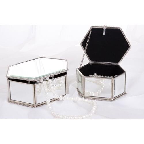 Home Decoration Dresser Jewelry Storage Box Hexagon Jewelry Box European Princess Decoration Storage Box
