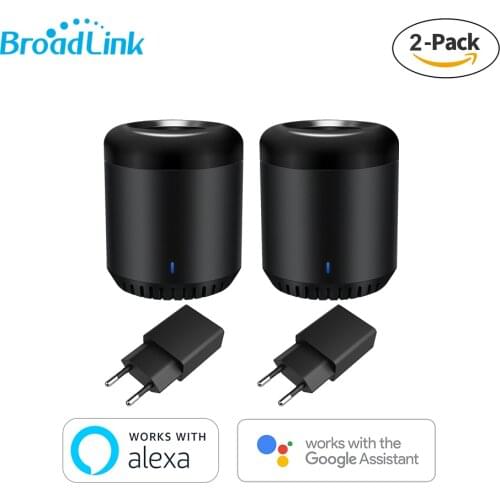 2-Pack BroadLink RM mini3 Universal Remote Smart Wireless remote control, Google Home Remote Hub