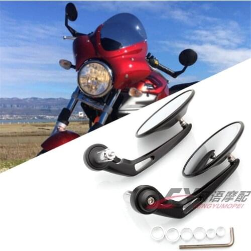 Motorcycle Rearview Metal Handle End Installation for Halley 500 750 883 1200 XL Bonneville T100 T900 VESPA Honda Yamaha Ducati