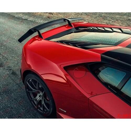 Z-ART for Huracan carbon fiber rear spoiler carbon fiber rear wing for LP580 LP610 LP610-4