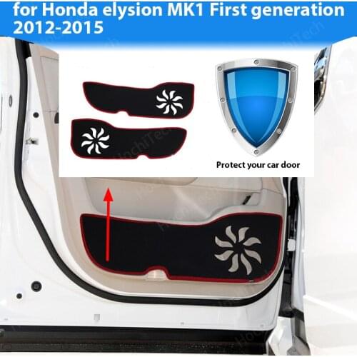 Protective Mat Side edge cover Accessories Door Inside Guard Car Door Anti Kick Pad Sticker for Honda First generation 2012-2015