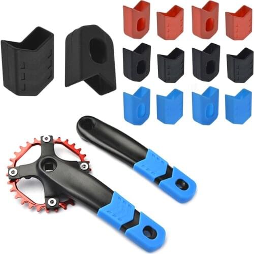 1 Pair MTB Crank Covers Silicone Bicycle Crankset Protector Cycling Equipment Bicycle Crank Chainwheel Accessories