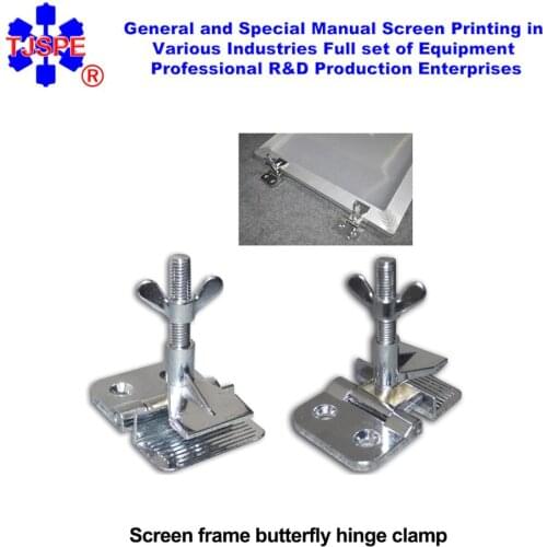 1 piece Simple SS Hinge Clamps Tool For Silk Screen Printing screen press