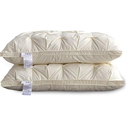 2021 100% White Goose Down Filling 3D Bread Duvet/Quilt/Comfortable Bedding Winter Luxury Blanket Pure Cotton Pillow