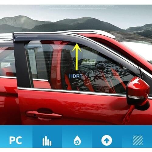 Car body styling cover plastic Window glass Wind Visor Sun Rain Guard Vent For Mitsubishi Eclipse Cross 2018-2020 4PCS Car-cover
