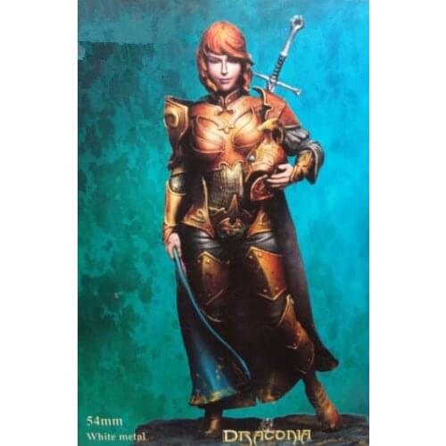 54mm scale Fantasy Beauty Warrior Resin Model Kit Model Free Shipping