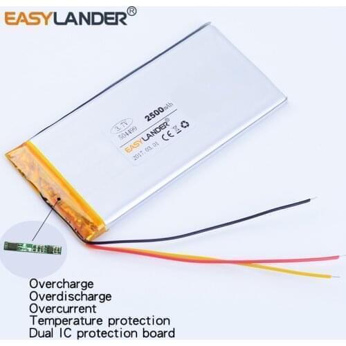 AEC504499 504499 3.7V 2500mAh Rechargeable li-Polymer Battery For Electronic Products GENEVA Sound XS Speakers Moblie Phone
