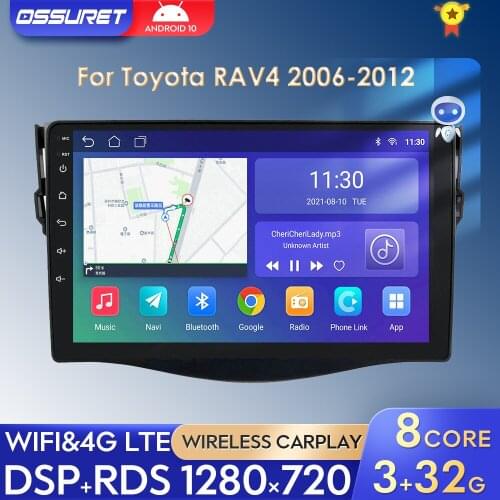 8"9" 2.5D car android gps navigation player For Toyota RAV4 Rav 4 2007 2008 20102011 car radio Multimedia stereo Navi WiFi 4G