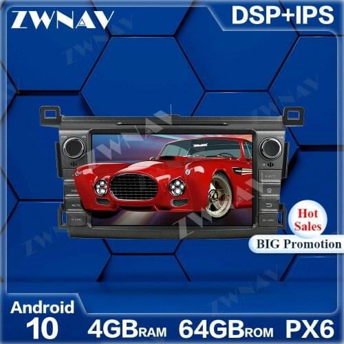 PX6 4G+64GB Android 10.0 Car Multimedia Player For Toyota RAV4 RAV-4 2013-2015 Navi Radio navi stereo IPS Touch screen head unit
