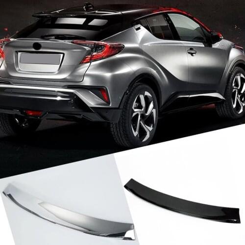 Car Styling 1PCS ABS Plastic Rear Trunk Spoiler Wing Molding Decoration Cover Trim For Toyota C-HR CHR 2016 2017 2018 2019