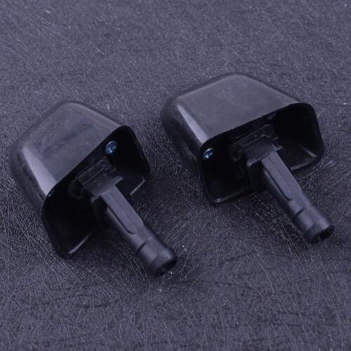 Beler 2pcs Headlight Headlamp Left & Right Water Washer Jet Nozzle Sprayer Car Glass Wiper Fit For Nissan X-Trail T31 2007-2013