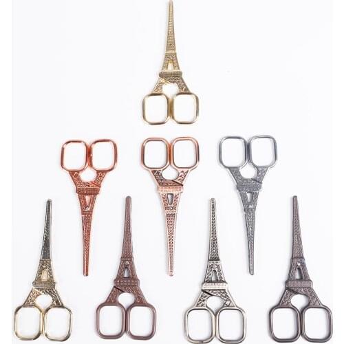 1pcs Colorful Stainless Steel Scissors European Retro Classic Embroidery Scissors Nail Art Stork Scissors Cutters Tool