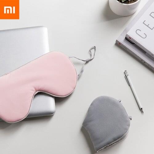 Xiaomi Double-sided Silk Sleep Eye Mask & Blindfold with Elastic Strap Soft Eye Cover Eyeshade for Night Sleeping, Travel, Nap