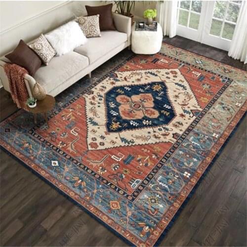 European Persian Carpet American Country Living Room Bedroom Bedside Carpet Turkish Carpet Vintage