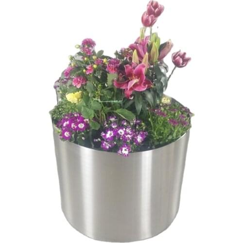 Custom Outdoor or Indoor Metal Stainless Steel Flower Planters Large for Home or Garden Use