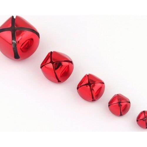 15-39mm Red Jingle Bells Pet Collar Bell Christmas Bells Jewelry Design Tree Decoration Charms Holiday Bells Bell Decoration