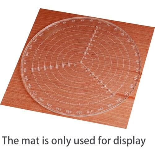 Circular Ruler Drawing Tool Circles Diameter Stationery Round Rulers Acrylic For Woodworking Durable Translucent Art Materale