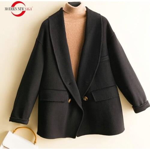 Женские черные пальто Modern new saga China At AliExpress