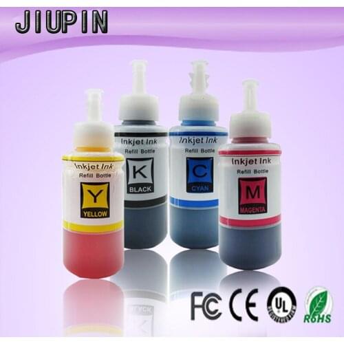 4 Color Dye Based Refill Ink Kit for Epson L100 L110 L120 L132 L210 L222 L300 L312 L355 L350 L362 L366 L550 L555 Printer Eco Ink