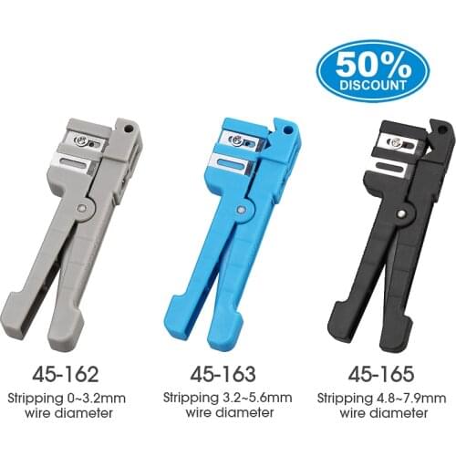 Free Shipping FTTH Fiber Optic Stripper 45-162/45-163/45-165 Coaxial Cable Slitter Optical Cable Stripper Combination Set