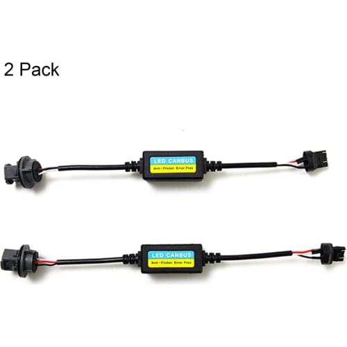 New 2 Pack T20 7433 LED Anti Flicker Capacitor Error Code Computer Warning Canceller Capacitor LED Resistor Canbus Decoder