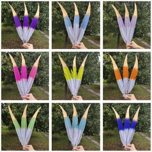 Wholesale 100 pcs Natural Silver Pheasant Tail Feather 50-55cm/20-22inches Wedding/Dance recital/Party/Halloween/Home decoration