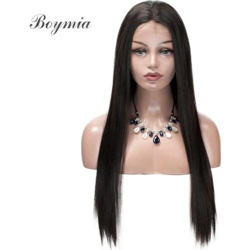 Boymia Lace Wig For Women Straight Hair Wigs Synthetic Front Lace Wigs Cosplay For Black Female Heat Resistant Fiber Long Hair