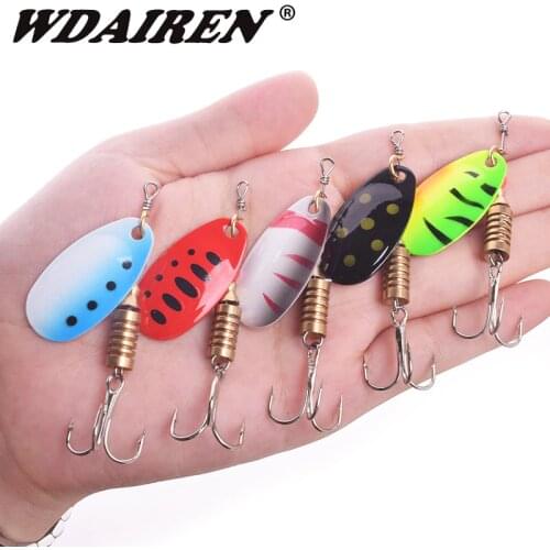 5pcs/lot fishing spoon lures spinner bait 2.5g 3.5g 5.5g fishing Wobbler metal baits spinnerbait isca Artificial free with box
